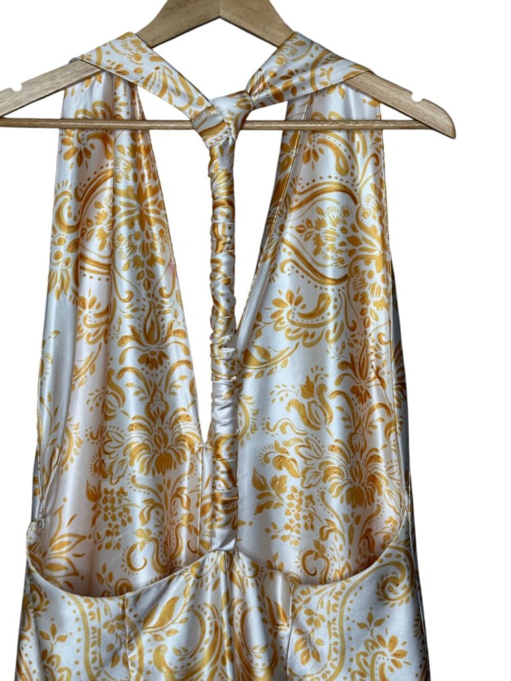 Parker The Nia Romantic Printed Open Back Halter Maxi Dress Paisley Dandelion - Picture 8 of 12